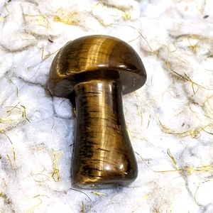 Tiger's Eye Mushroom Statue